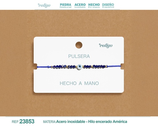 [23853] Pulsera de hilo hecha a mano - Accesorios de moda artesanales