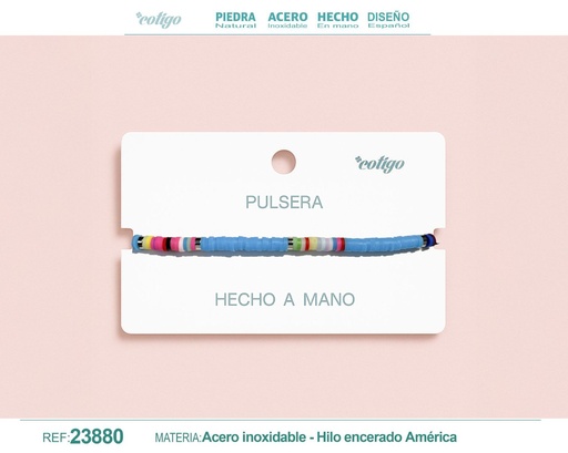 [23880] Pulsera de hilo hecha a mano - Accesorios de moda artesanales