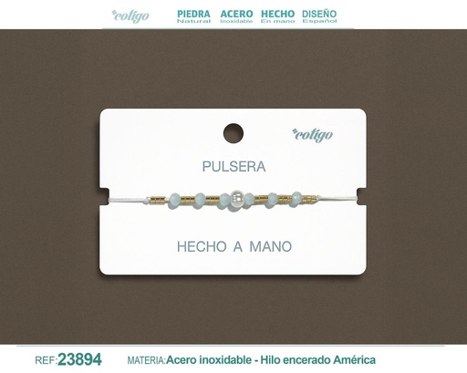 [23894] Pulsera de hilo hecha a mano - Accesorios de moda artesanales
