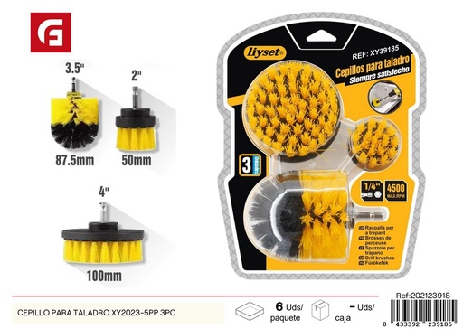 [202123918] Cepillo para taladro modelo XY2023-5PP - Herramientas de ferretería y cepillos