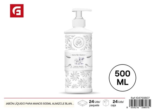 [104759807] Jabón líquido para manos 500ml almizcle blanco - Productos de cuidado personal
