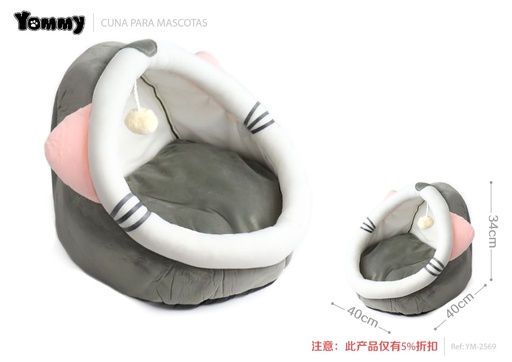 [YM2569] Cuna para mascotas M 40x40x34cm - Camas para gatos