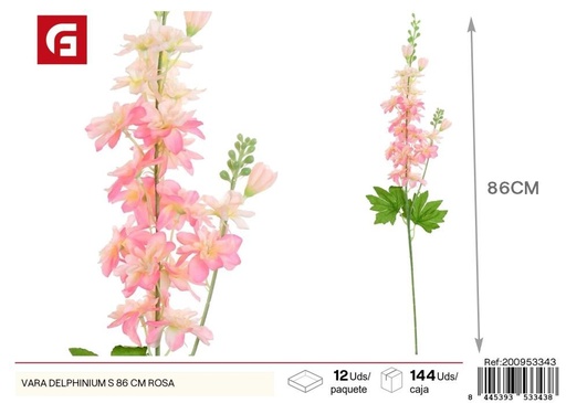 [200953343] Vara de delphinium S 86cm rosa - Flores artificiales