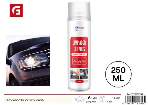 [171317692] Reparador de faros en aerosol 250ml - Accesorios de coche