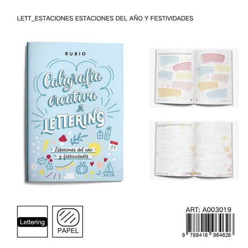 [A003019] Cuaderno de estaciones RUBIO LETT_ESTACIONES - Festividades y estaciones del año