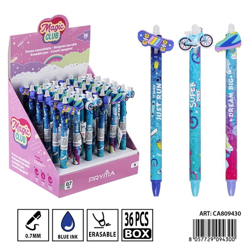 [0238639] Bolígrafo borrable PRYMA 0.7mm - Herramienta de escritura efectiva