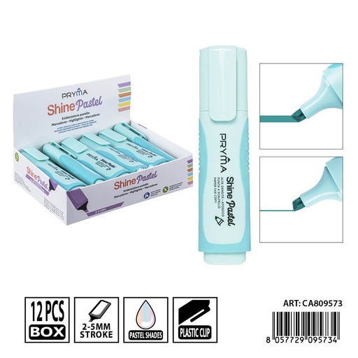 [0239537] Subrayador azul pastel 2/5mm PRYMA - Herramienta de escritura clara
