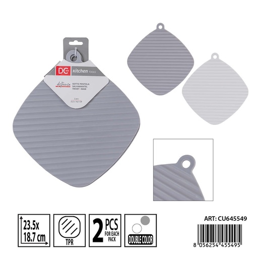 [0240223] Salvamanteles individuales 2 piezas 23.5x18.7 cm DC CASA - Accesorios para la mesa
