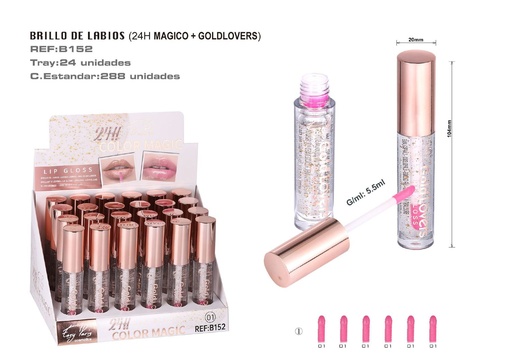 [B152-01] Brillo labial 24h Magic 24/U - Labial de larga duración y color vibrante