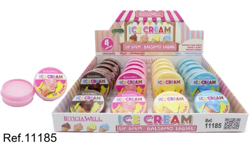 [8435433231288] Bálsamo labial tarro Ice Cream 24/U 11185 - Cuidado labial divertido