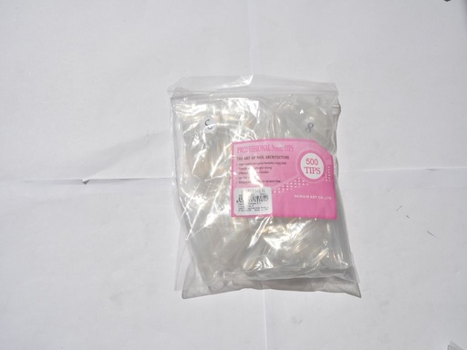 [S05067] 500 Tips Incolor Yesther - Accesorios de uñas