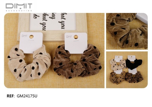 [8435693884583] Coletero terciopelo - Accesorios para el cabello y gomas para recoger