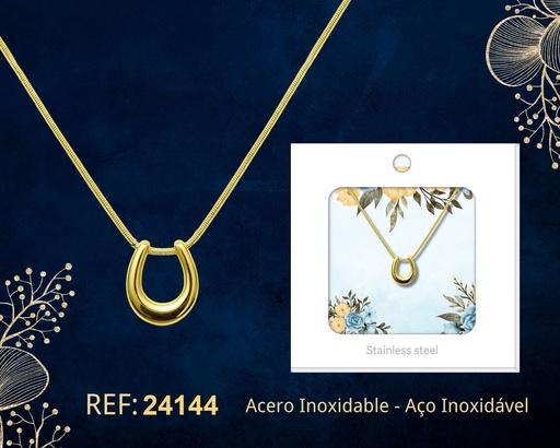 [24144] Collar de acero inoxidable con sobre - Joyería premium y colgantes elegantes