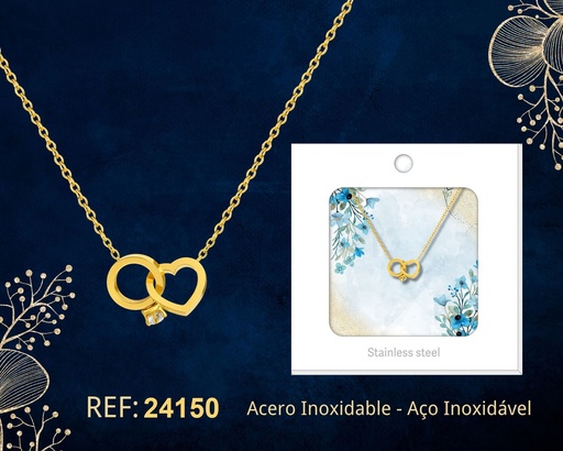 [24150] Collar de acero inoxidable con sobre - Joyería premium y colgantes elegantes