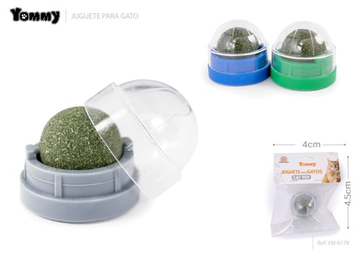 [YM6178] Bola de hierba gatera 4.5x4 cm - Juguete para gatos (con catnip)