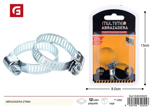 [314531625]  abrazadera de 27mm - Accesorios de ferretería