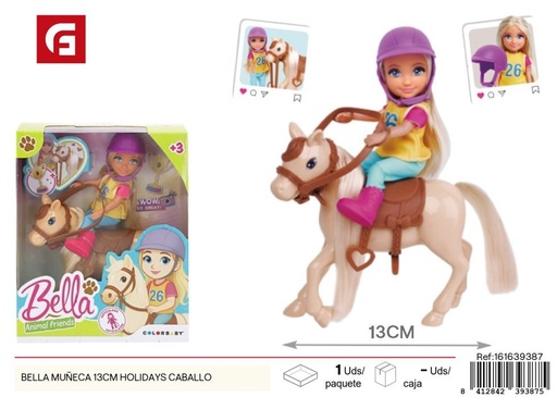 [161639387] Muñeca Bella 13 cm con caballo - Juguetes de muñecas