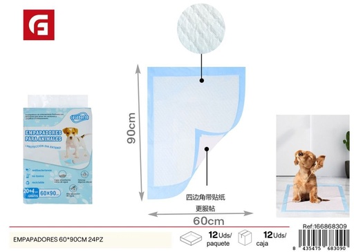 [166868309] Empapadores con stickers 60*90 cm 24PZ - Productos de comodidad para mascotas