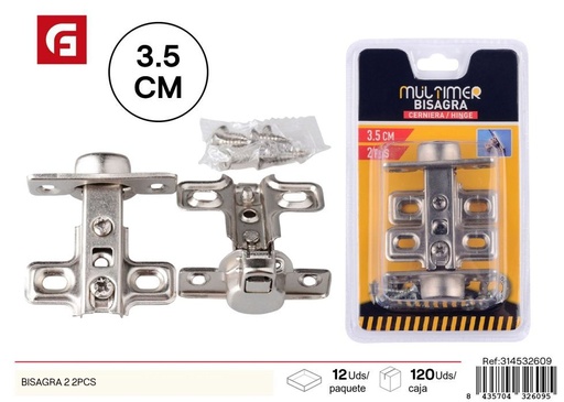 [314532609] Bisagra 2 pulgadas 2 piezas - Ferretería y accesorios