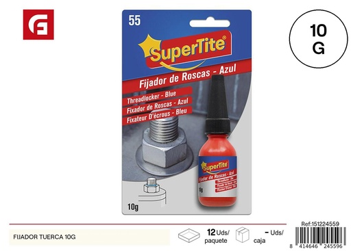 [151224559] Fijador de tuerca 10g - Artículos de manualidades y ferretería