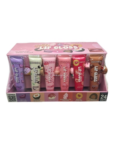[8436625580276] Brillo labial sabor dulce 24/u - Cosméticos y productos labiales