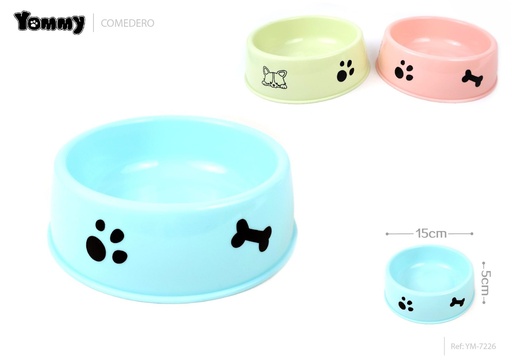 [YM7226] Comedero pequeño para mascotas 15x15x5 cm - Comederos para mascotas