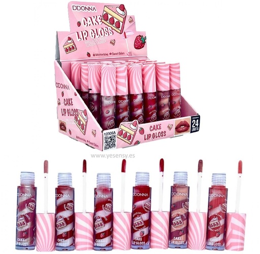 [8436625580252] Lipgloss Cake 24 unidades - Cosméticos y brillo labial
