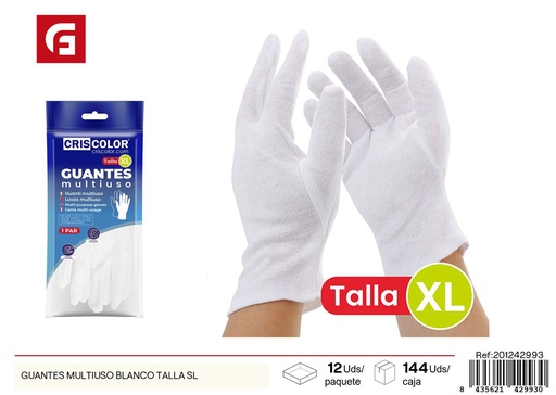 [201242993] Guante multiuso blanco talla SL - Herramientas de ferretería