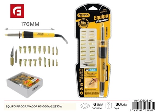 [202125197] Equipo pirograbador HS-060A-2 2230W - Herramientas eléctricas de ferretería