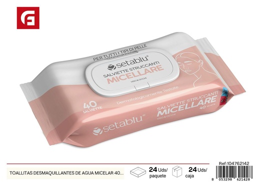 [104762142] Toallitas desmaquillantes con micelas 40 und - Productos de cuidado personal
