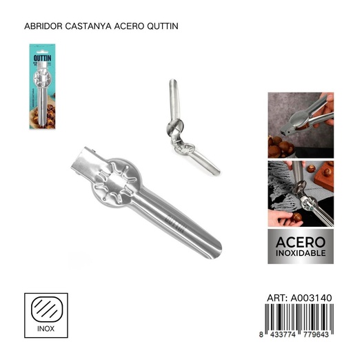 [A003140] Abridor de castañas de acero Quttin - Herramientas de cocina y accesorios