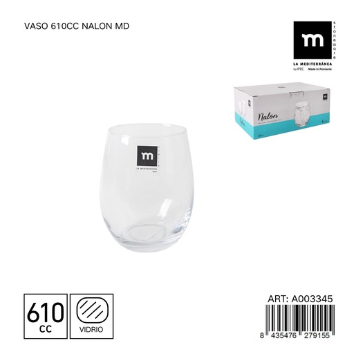 [A003345] Vaso 610cc Nalon MD - Gran vaso para fiestas o eventos