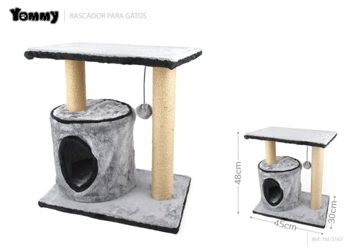 [YM5167] Rascador para gatos 45x30x48 cm - Mobiliario para gatos