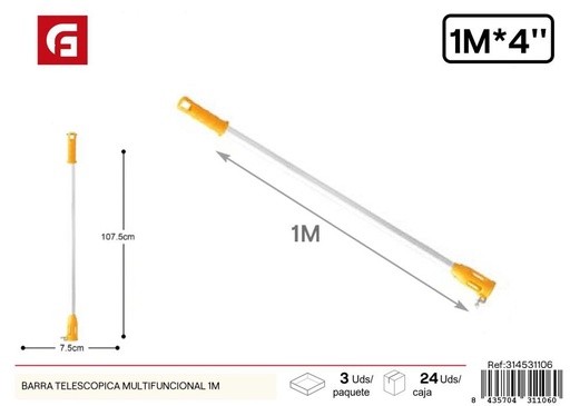 [314531106] Alicate de acero mini barra telescópica multifuncional 1m - Herramientas de jardín