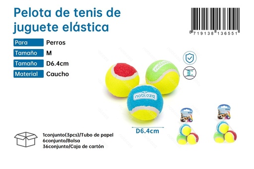[187913655] Pelota de tenis de juguete elástica - Juguetes para mascotas