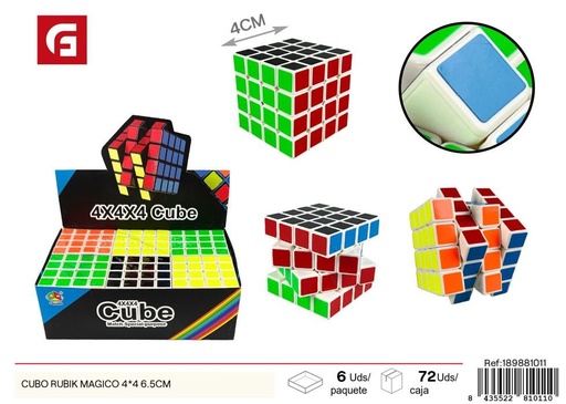 [189881011] Cube mágico Rubik 4x4 de 6.5 cm - Juguetes para desafíos mentales 