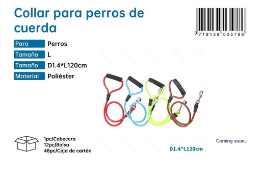 [187903578] Collar para perros de cuerda