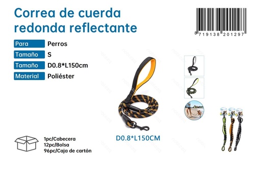 [187920129] Corrrea de cuerda redonda reflectante - Accesorios para mascotas