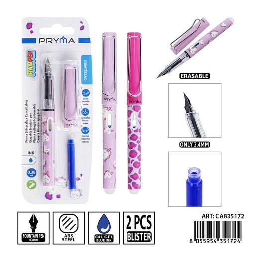 [0240919] Pluma borrable PRYMA de 14 cm con punta EF - Herramientas de escritura