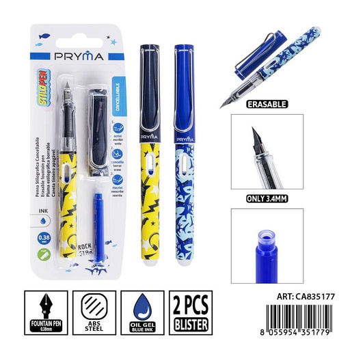[0240921] Pluma borrable PRYMA de 14 cm con punta EF - Herramientas de escritura