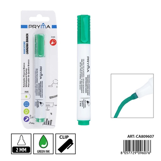 [0239549] Marcador de pizarra blanca PRYMA de 2 mm color verde - Herramientas de escritura