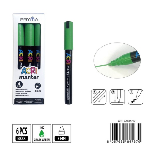 [0235556] Rotulador acrílico PRYMA de 3 mm - Herramientas artísticas