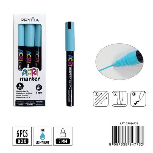 [0235565] Rotulador acrílico PRYMA de 3 mm - Herramientas artísticas