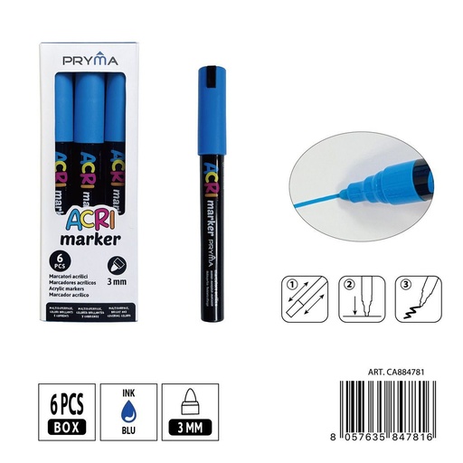 [0235570] Rotulador acrílico PRYMA de 3 mm - Herramientas artísticas