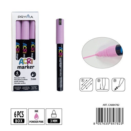 [0235571] Rotulador acrílico PRYMA de 3 mm - Herramientas artísticas