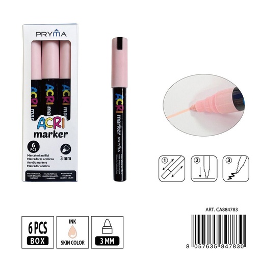 [0235572] Rotulador acrílico PRYMA de 3 mm - Herramientas artísticas