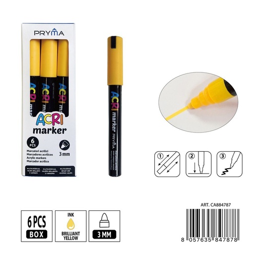 [0235576] Rotulador acrílico PRYMA de 3 mm - Herramientas artísticas