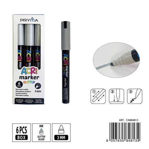 [0235602] Rotulador acrílico PRYMA de 3 mm - Herramientas artísticas