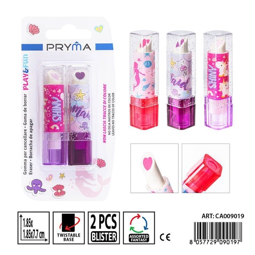 [0236648] Goma de borrar 1.85x1.85x7.7 cm - Papelería escolar