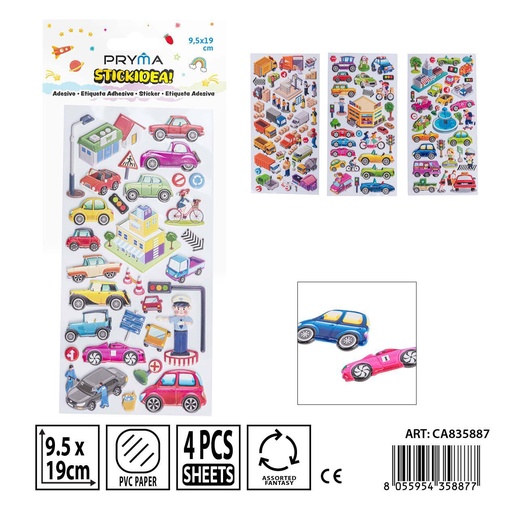 [0242326] Pegatinas PRYMA 10x23 cm - Materiales de manualidades y decoración
